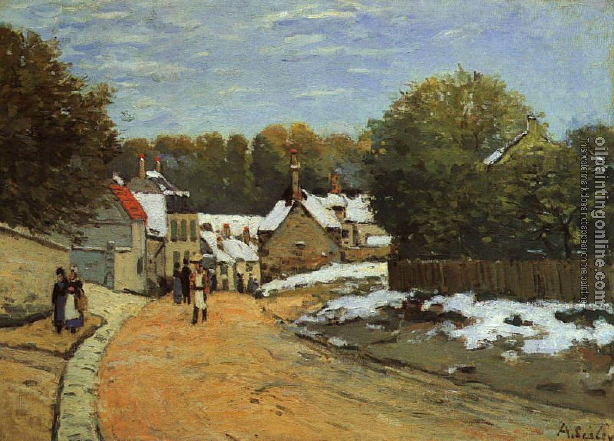 Sisley, Alfred - Early Snow at Louveciennes